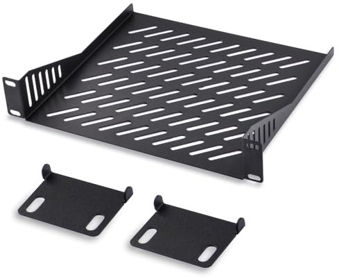 GeeekPi 10 inch 1U Server Rack Shelf Vented Rack Mount Cantilever Tray for 10 Inch Network Equipment Rack & Cabinet and DeskPi RackMate T1/T0