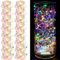 Maxee 16 Stück 1M Farbig LED Lichterkette Batterie, Wasserdicht für DIY, Party, Stimmung Lichter, Weihnachtsdeko, Innen- und Außenbereich Deko, 4 Stück Quadratische + 12 Stück Flache Lichterkette-1