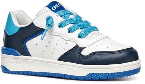 Geox J WASHIBA Boy B, Zapatillas, White/Azure, 26 EU