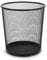 Waytex 931103 Corbeille à Papier en Métal Maille Mesh 13L Noire, Poubelle de Bureau, Salle de Bain, Cuisine