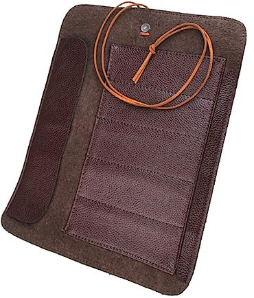 CAXUSD 2stücke Rolltasche Aus Kunstleder Mit Multi-taschen-design Für Schnitzmesser Organizer-aufbewahrungstasche Platzsparend Und Tragbar Für Bastler