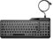 HP 400 Backlit Wired Keyboard | Warm White LED Illuminated Keys w/ 3 Brightness Levels | Slim & Portable Design | 12 Programmable Keys | USB-C cord and USB-A adapter | Spill-Resistant | Black