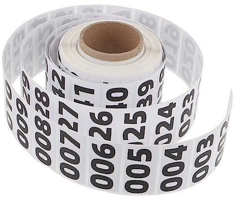 AUTSUPPL Nummernaufkleber Runde Etiketten Zur Bestandsverfolgung Selbstklebend Für Lagerorganisation Inventarkennzeichnung Nummerierte Kreislabels Wiederverwendbar Mit Leichtem Abziehen