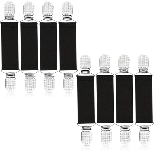 Pack of 8 Clips für Kleidung, Flexibel Cinch Clip Dehnbar bis 22cm | Cinch Clip Unisex Cardigan Clip Pullover Clips mit Silikonpolsterung Verschlüsse für Jacken Scarf Shirt