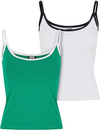 Urban Classics Ladies Contrast Basic Top 2-Pack