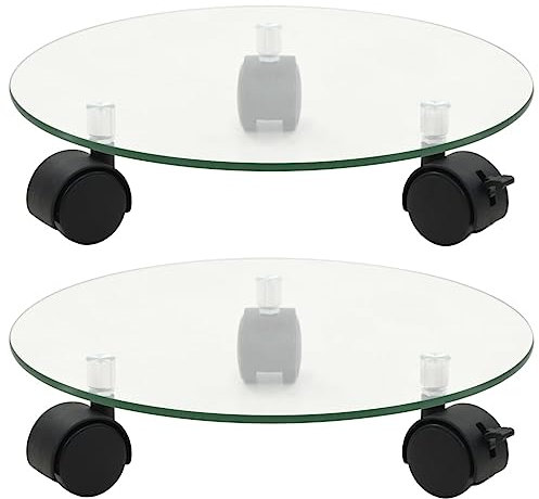 Rulli per piante in vetro temperato per un facile giardinaggio e cura del prato, confezione da 2