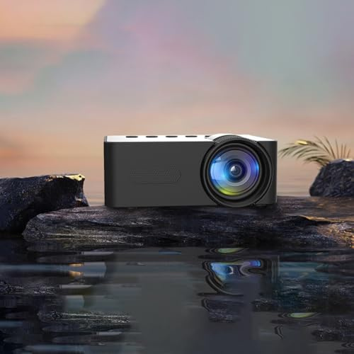 LatoYard YT100 Mini projecteur portable avec Bluetooth, 1080p HD Home Cinéma, design compact pour extérieur, voyage et miroir d'écran de téléphone