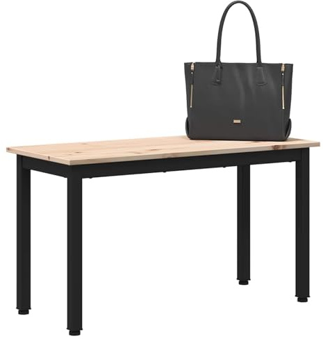vidaXL Bank Natur 80 x 35 x 45 cm Massives Kiefernholz