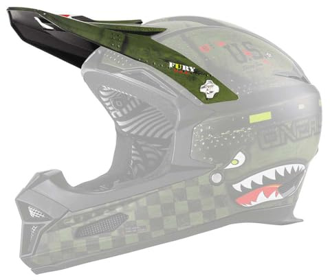 O'NEAL Helmschirm Fury RL Youth Warhawk Visor, Grün, 0499-972