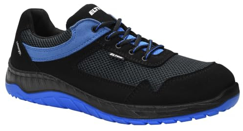ELTEN Lonny Blue Low ESD S1 | Sicherheitsschuhe für Damen & Herren, Stahlkappe, leicht, atmungsaktiv