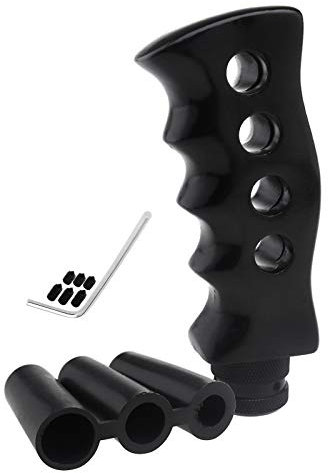 ENET Manuelle Auto Schalthebel Schaltknauf Griff Adapter Pistolengriff-Stil mit 3 Adapter (8mm, 10mm, 12mm) und 6 Schrauben, Schwarz