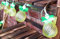 Christmas Concepts® 10 White Batteriebetriebene LED-Leuchten mit 2,3 m Kabel - Weihnachtsbeleuchtung - Partybeleuchtung (Ananas)