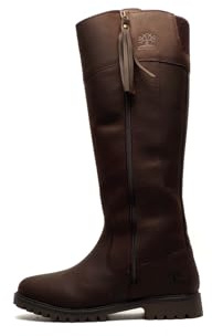 Woodland Womens/Ladies Bailey Waxy Leather Country Boot (4 UK) (Dark Brown)