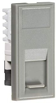UTP CAT5e RJ45 Outlet Module 25 x 50mm - Grey