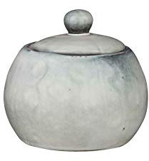 Mica Decorations Tabo Sugar Pot Grey 10 x Diameter 8 cm