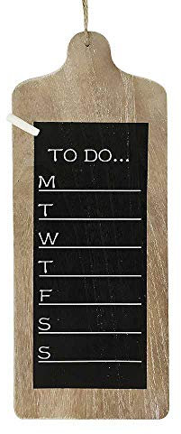 Wochenplaner Kreidetafel To Do Wandtafel Holz mit Kreide Wandboard 48x19cm