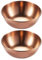 Cabilock 2pcs Stainless Steel Sauce Dishes Mini Round Seasoning Dishes Sushi Dipping Bowl Saucers Bowl Appetizer Plates Rose Gold