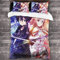 POMJK SAO Bettwäsche Set-Bettbezug-Kissenbezugr,Sword Art Online,Pflegeleichte,Kindergeschenke,Geeignet für alle Jahreszeiten (A01, Single 135x200cm+（80cm×80cm）×2)