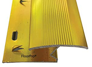 Carpet to Tile/Flooring/Wood/Laminate Transition Threshold Strip - Metal Plate Strip Door Bar Z Edge - Gold Colour