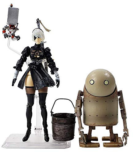 LXNFDC Anime Nier: Automata 2b Yorha Nein 2 Typ B PVC Anime Figuration Sammlung Statue Modell Kinder Spielzeug Geschenk