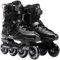 YYW Inline-Skates, Damen und Herren, professionelle Rollschuhe, Fitness, Inline-Skate für Erwachsene und Anfänger (Schwarz, 39)