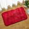 DALINA Textil Alfombra Decorativa de Pelo Largo Extra Suave -Alfombra Antideslizante para Salón Dormitorio Rectangular (50X120CM, Granate)