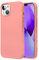 TBOC Cover Compatibile con iPhone 13 [6.1] Custodia Rígida [Rosa] Silicone Liquido [Sensazione Morbida] Fodera Interna Microfibra [Protegge Fotocamera] Antiscivole Resistente Graffi