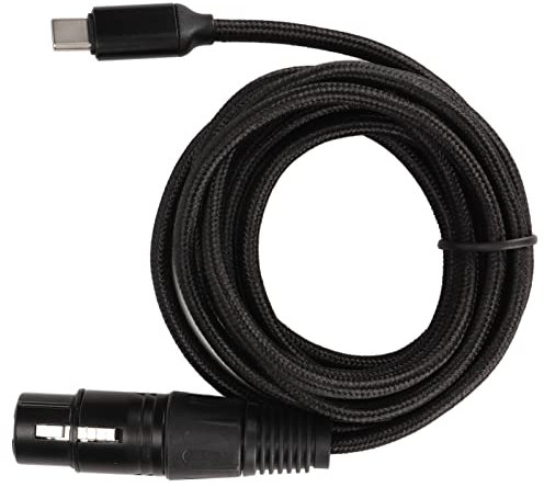 Typ C USB auf XLR Stecker XLR auf USB Typ C Nylon USB C auf XLR Buchse Kabel Geräuscharm HiFi Plug & Play USB C Mikrofonkabel für (2m)