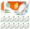 ALUSSO LED Einbaustrahler 230V Dimmbar Flach LED Spots 7W IP65 Deckenspots 68mm Warmweiß Neutralweiß Kaltweiß Einbauleuchten für Badezimmer Küche Wohnzimmer, Nickel Gebürstetes, 12er Set