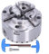 4In Self-Centering Lathe Chuck, 4‑Jaw Lathe Chuck with M33 Thread 2.5mm Wrench 96mm Chuck OD for Woodworking Machine