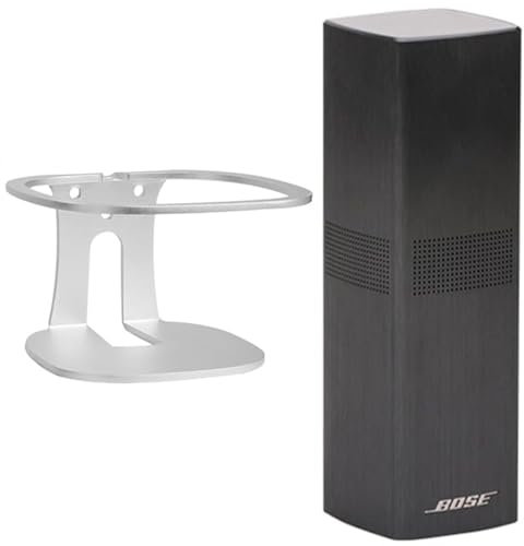 Für Bose OmniJewel Lifestyle 650 Halter,B&O lifestyle 650 Wandhalterung Ständer,Zubehör mit integriertem Kabelmanagement,Smart Home Lautsprecher Zubehör Rack (B&O lifestyle 650,Silbrig,YT) 1PCS
