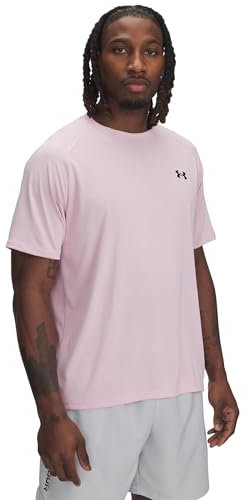 Under Armour T-Shirt Tech 2.0 à Manches Courtes pour Homme, (647) Rose Prime / / Noir, Taille M