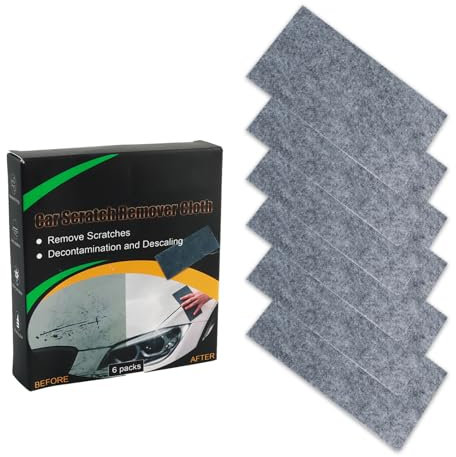 6 Stück Nano Sparkle Tuch Auto Kratzer Original, Nanosparkle Tuch Original, Kratzer Entferner Auto, Nano Sparkle Tuch im Test für Die Restaurierung, Reinigung Und Pflege Von Autos