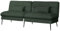 COMHOMA Sofa Schlafsofa mit Schlaffunktion, überzug Futon Klappsofa, Bettcouch, ecksofa, Couch Gästebett, 3-Sitzer Sofa, mit verstellbare Rückenlehne aus Stoff Grün