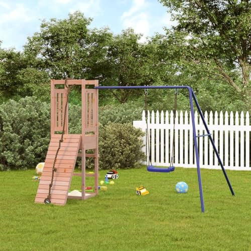 Wenjingqi-3155949 Kinderpark für den Außenbereich, Massivholz, Douglas