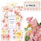 Sachet parfumé pour tiroirs et placards,Longue durée Sachet parfumé,Sacs Pot-pourri Suspendus avec des parfums pour Armoire et Voiture,Produits de Parfum d’intérieur,Rose