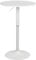 CLP Stehtisch Lamoni höhenverstellbar drehbar mit Metallgestell I Bistrotisch für Bar & Events I Tischplatte Ø 60 cm I Ideal mit Hussen & Deko, Farbe:weiß/weiß, Form:rund