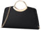 Kasgo Clutch Damen, Mode Vegan Handtasche Frauen Abendtasche Formal Crossbody Tasche für Party Hochzeit Cocktail Prom Schwarz