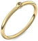 Goldring Citrin 585 + inkl. Luxusetui + Citrin Ring Gold Citrinring Gold (Gelbgold 585) - Slick one Amoonic Schmuck Größe 58 (18.5) KA11 GG585CIFA58