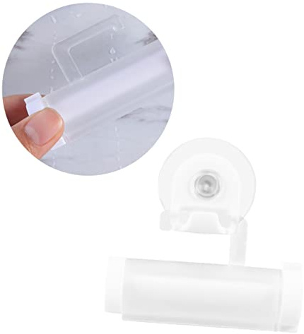 HOMOCONO Zahnpasta-quetscherrolle Zum Passt Alle Zahnpastatuben Wiederverwendbar Mit Starkem Saugnapf Für Wandmontage Geeignet Für Kosmetika Klebstoffe Lotion Salbe Farbe Etc