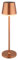 GLOBO Tischlampe Solarleuchte LED Außenleuchte Champagner Akku Gartenleuchte Terrassenlampe, Metall Kunststoff satiniert, spritzwassergeschützt, warmweiß, H 41 cm