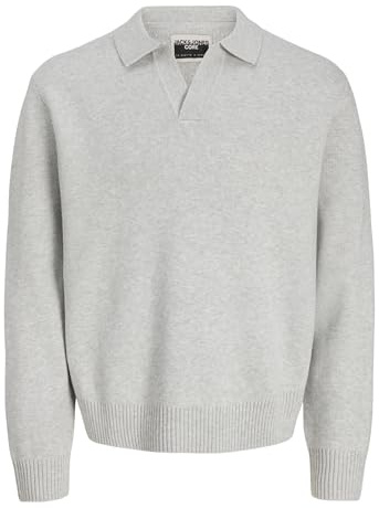 Jack & Jones Herren Jcocover Knit Split Neck Polo Jcocover Knit Split Neck Polo (1er Pack)
