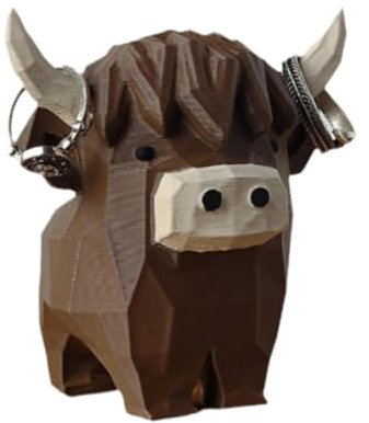 Dickly Ringe-Display-Halter, Kuh-Statue, Einweihungsgeschenk, Sammlerring-Aufbewahrungsständer, Schmuck-Organizer für Arbeitsplatte im Innenbereich