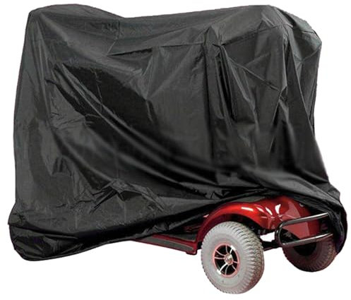 Wasserdichte Abdeckung für Elektromobil, 210D-Oxford-Gewebe, UV-Schutz, atmungsaktiv, wetterfest, mit Aufbewahrungstasche, 140 x 66 x 91 cm