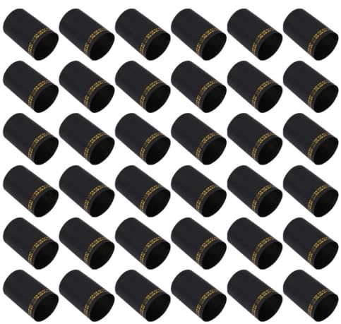 BAZEITFLOW Cappucci Plastico di Nero Bottiglie per Termoretraibili in Vino e Pezzi 200 Ugello 33mm Funzione Sigillante Termorestringente per Decorazione e Conservazione