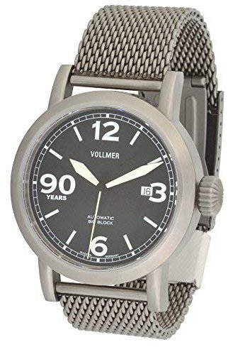 Vollmer V10 – Armbanduhr, Armband aus Edelstahl Farbe metallisch