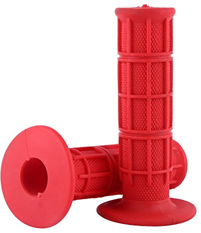 1 par 22/25mm 7/8 manillas de Manillar de Motocicleta Cubiertas, empuñaduras de Silicona de Moto Universal(Rojo) lenkergriffe Rot