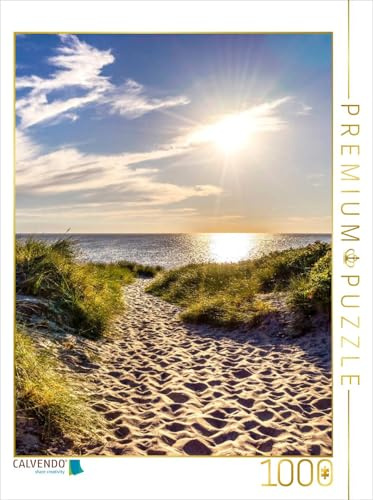 CALVENDO Puzzle Sandweg zum Meer am Weststrand | 1000 Teile Lege-Größe 48 x 64 cm Foto-Puzzle für glückliche Stunden