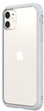 RhinoShield Modulares Case kompatibel mit [iPhone 11] | Mod NX - Anpassbare & stoßdämpfende Schutzhülle im schlanken Design - 3.5 Meter Fallschutz - Platin Grau