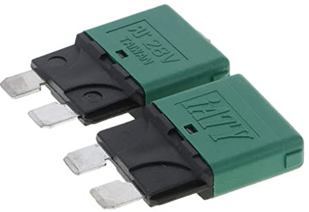 Bonarty 2X Disjoncteur Mini-Fusible à Réarmement Automatique 12V - 30A